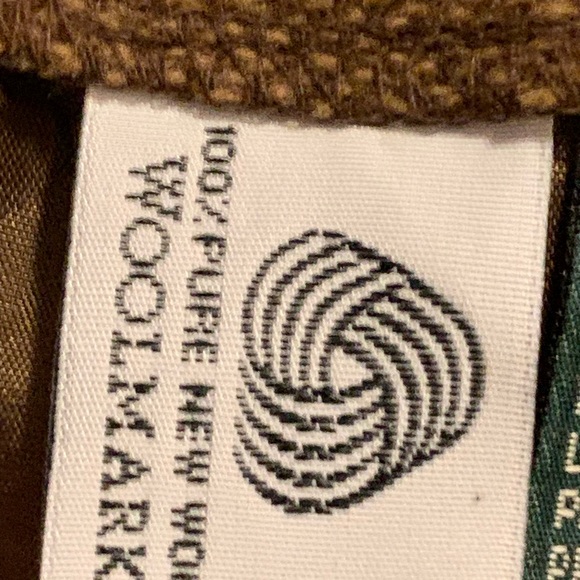 NWT 1997 Lauren Ralph Lauren 💯% lambswool lined woolmark midi skirt houndstooth - Picture 4 of 11